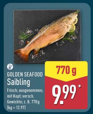 GOLDEN SEAFOOD Saibling