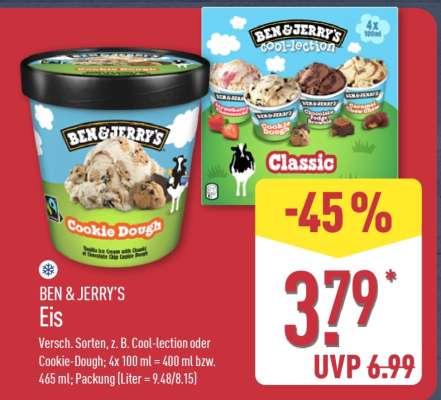 BEN & JERRY’S Eis