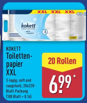 KOKETT Toilettenpapier XXL