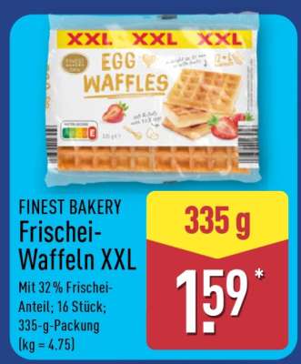 FINEST BAKERY Frischei-Waffeln XXL