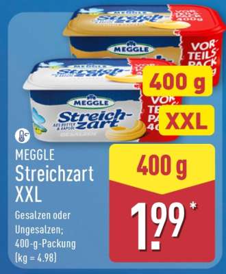 MEGGLE Streichzart XXL