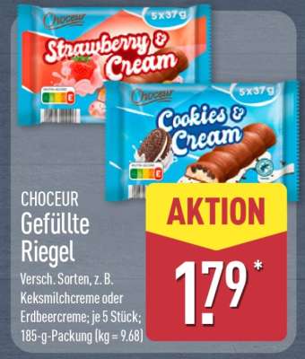 CHOCEUR Gefüllte Riegel