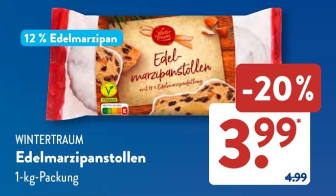 WINTERTRAUM Edelmarzipanstollen