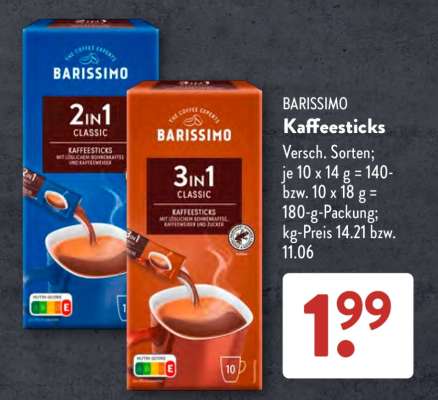 BARISSIMO Kaffeesticks