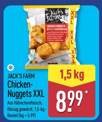 Jack's Farm Chicken Nuggets XXL