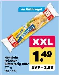 HENGLEIN Frischer Blätterteig XXL