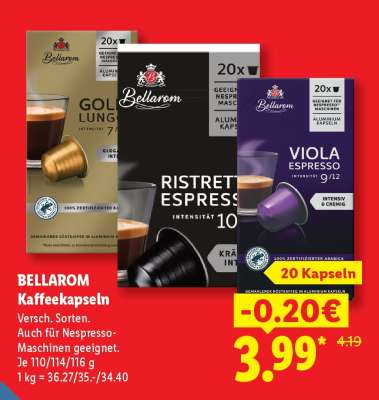 Bellarom Kaffeekapseln