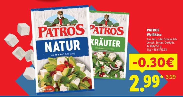Patros Weißkäse