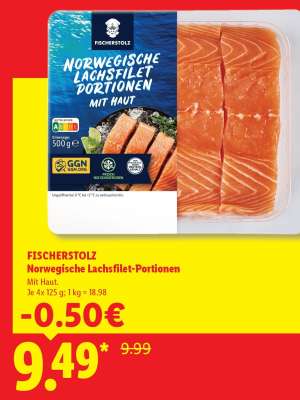 Fischerstolz Norwegische Lachsfilet-Portionen