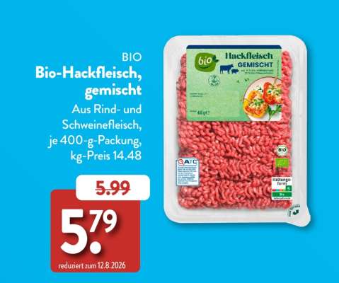 Bio Hackfleisch gemischt
