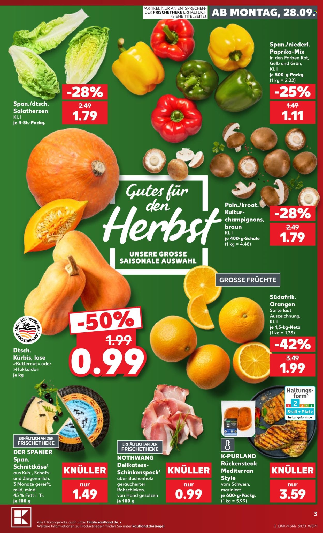 Kaufland Prospekte  - 28.09.2026 - 30.09.2026. Seite 3