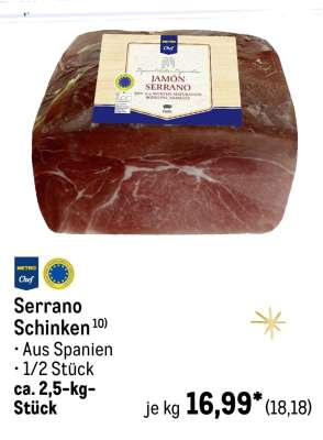 Serrano-Schinken