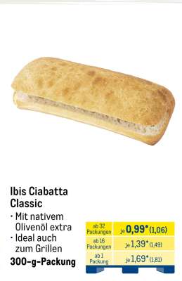 Ibis Ciabatta Classic