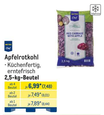 Apfelrotkohl