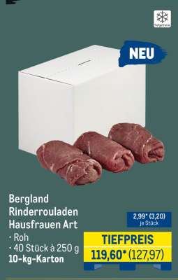 Bergland Rinderrouladen Hausfrauen Art