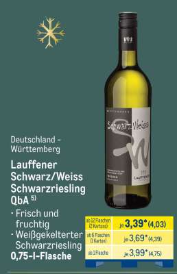 Lauffener Schwarz/Weiss Schwarzriesling QbA