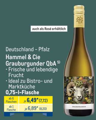Hammel & Cie Grauburgunder QbA