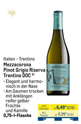 Mezzacorona Pinot Grigio Riserva Trentino DOC