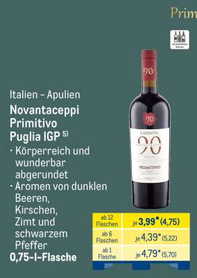 Novantaceppi Primitivo Puglia IGP
