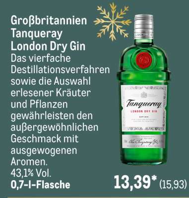 Tanqueray London Dry Gin*