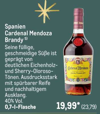 Spanien Cardenal Mendoza Brandy