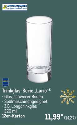 Trinkglas-Serie „Lario“