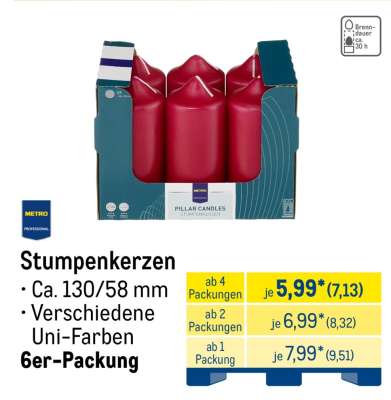 Stumpenkerzen