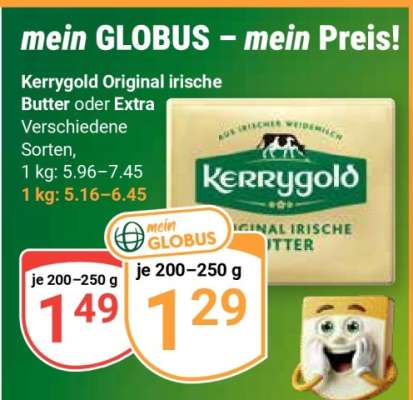 Kerrygold Original Irische Butter oder Extra