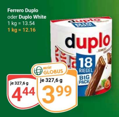 Ferrero Duplo oder Duplo White