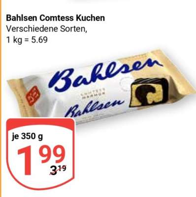 Bahlsen Comtess Kuchen