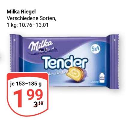 MILKA Riegel