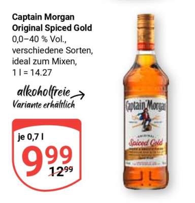 Captain Morgan Original Spiced Gold