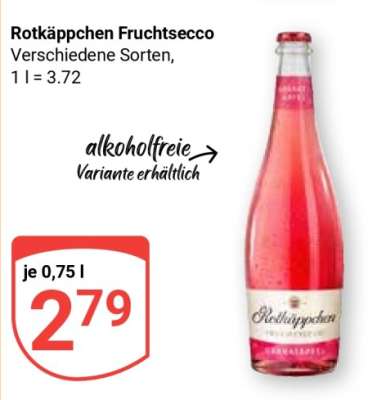 ROTKÄPPCHEN Fruchtsecco°
