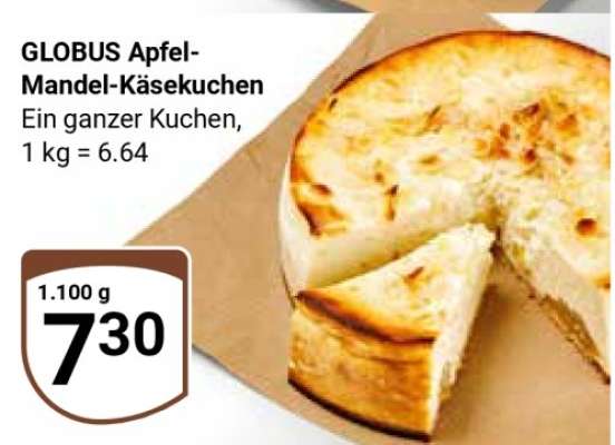 GLOBUS Apfel-Mandel-Käsekuchen