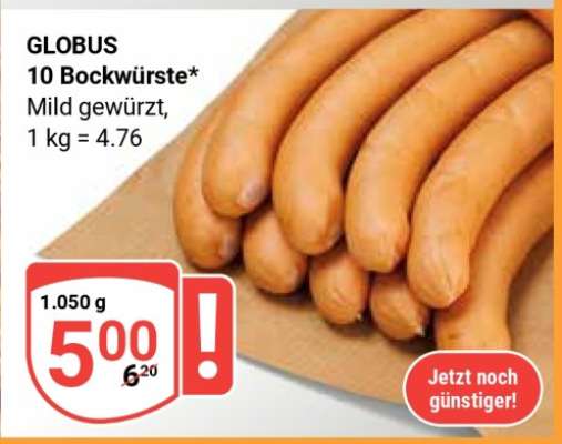 GLOBUS 10 Bockwürste