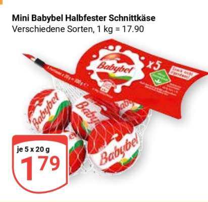 Mini Babybel, halbfester Schnittkäse