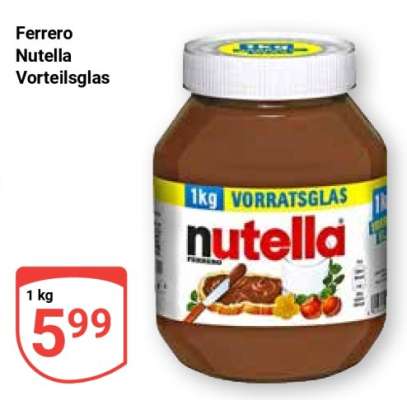 Ferrero Nutella Vorteilsglas