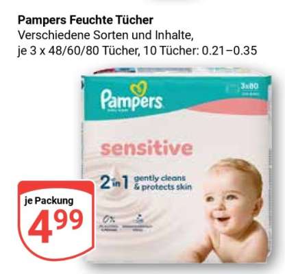 Pampers Feuchte Tücher