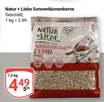 Natur + Liebe Sonnenblumenkerne