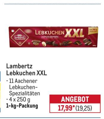 Lambertz Lebkuchen XXL