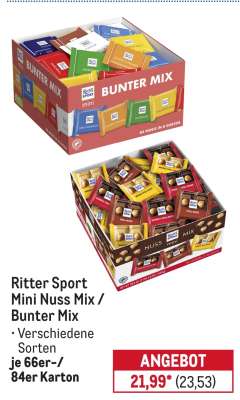 Ritter Sport Mini Nuss Mix / Bunter Mix