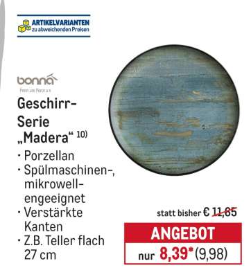 Geschirr-Serie „Madera“