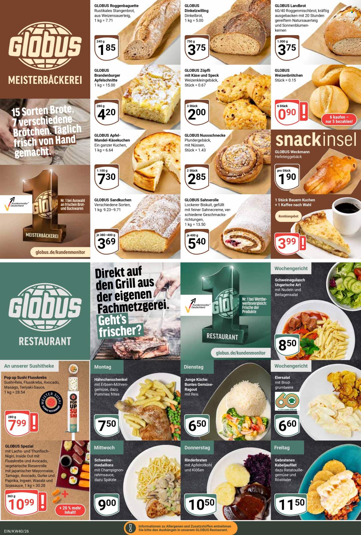 Globus Prospekte  - 28.09.2026 - 2.10.2026. Seite 9