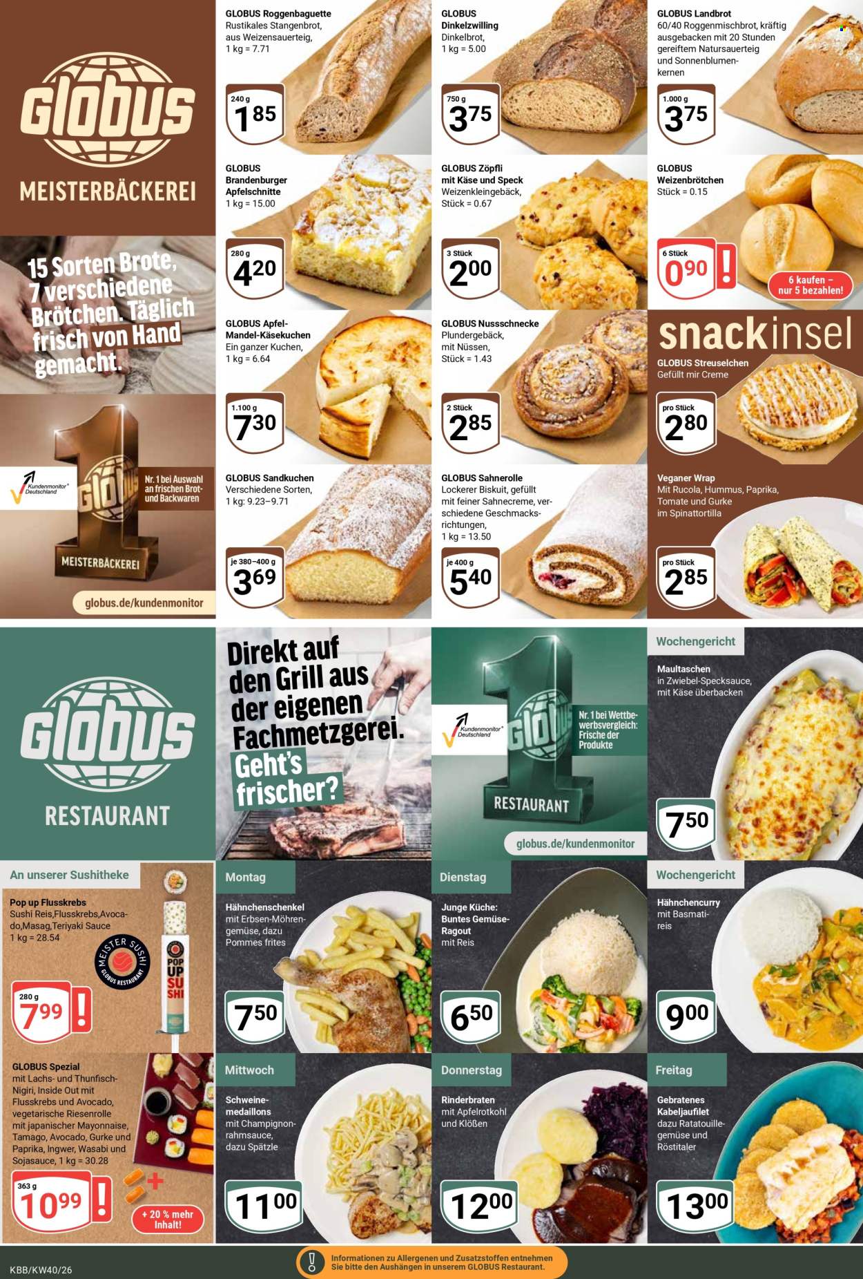 Globus Prospekte  - 28.09.2026 - 2.10.2026. Seite 9