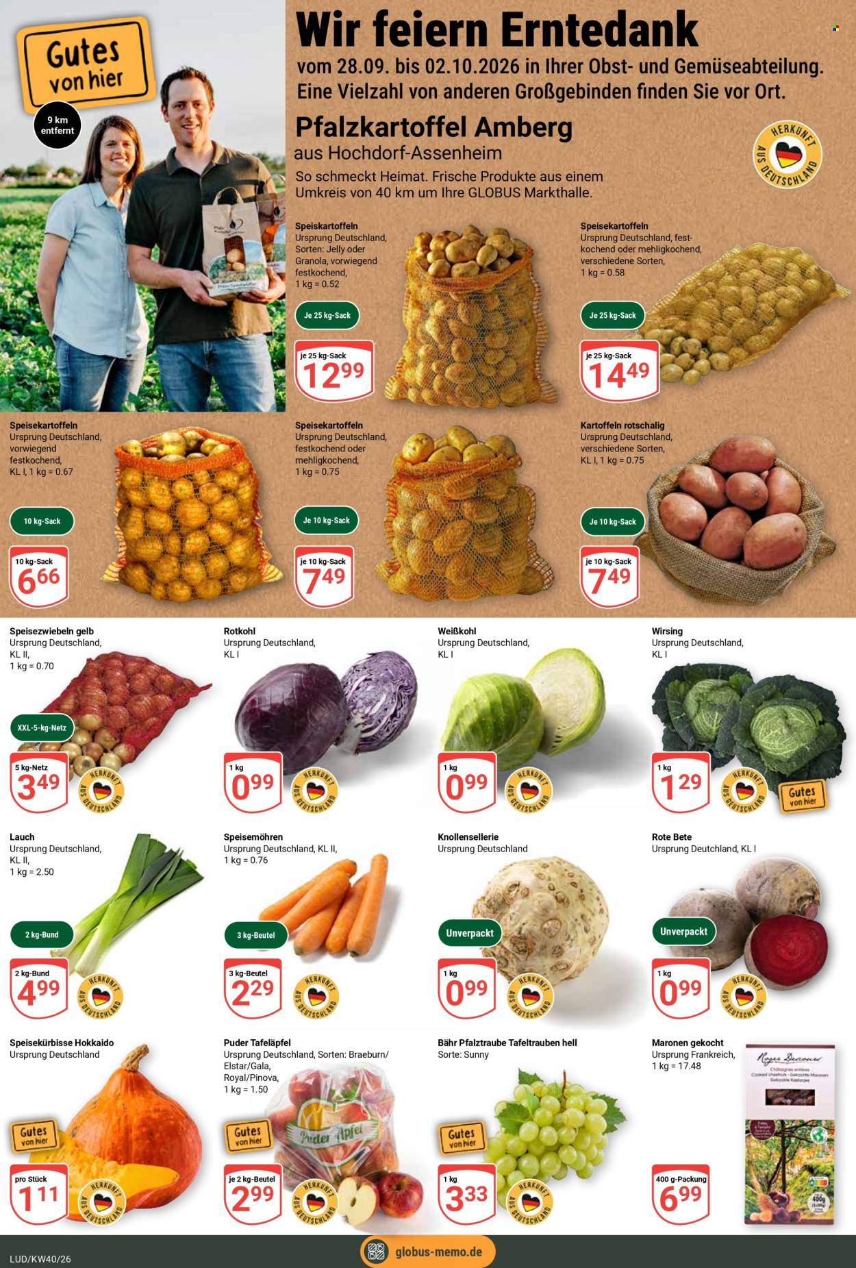 Globus Prospekte  - 28.09.2026 - 2.10.2026. Seite 9