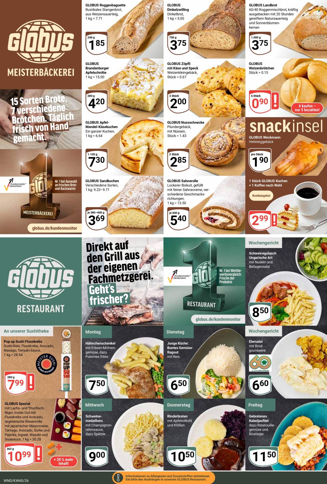 Globus Prospekte  - 28.09.2026 - 2.10.2026. Seite 9