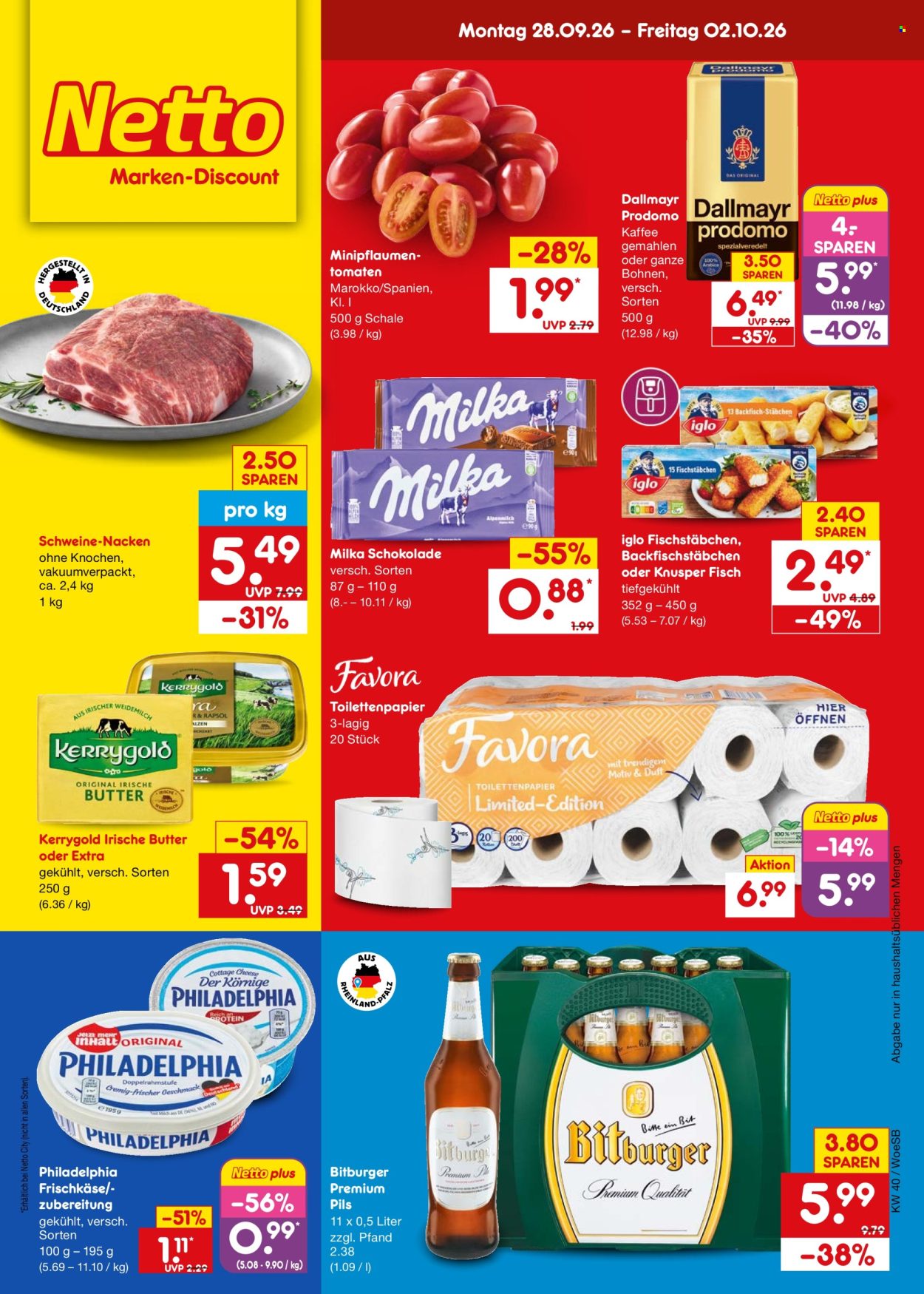 Netto Marken-Discount Prospekte  - 28.09.2026 - 2.10.2026. Seite 1