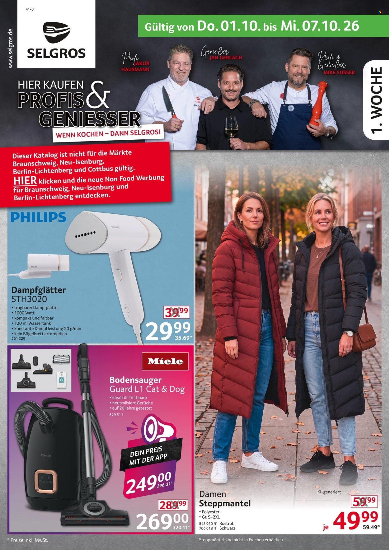 Selgros Prospekte  - 1.10.2026 - 7.10.2026. Seite 1