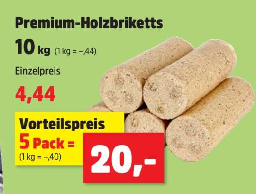 Premium-Holzbriketts*