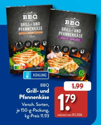 BBQ Grill- und Pfannenkäse